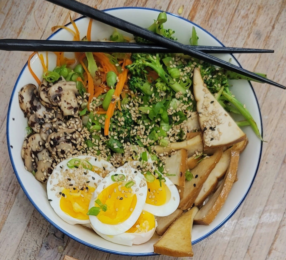 Bouillon pour la meilleure soupe ramen végétarienne